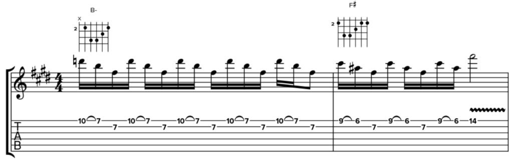 Les triades sur 2 cordes 24 solo guitare 1 01
