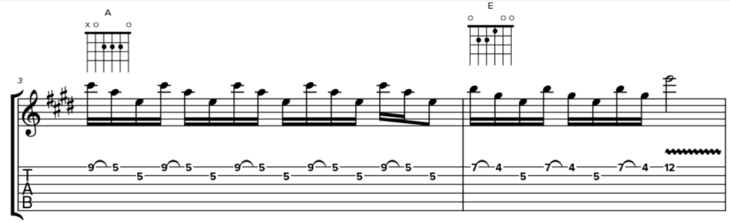 Les triades sur 2 cordes 25 solo guitare 1 02
