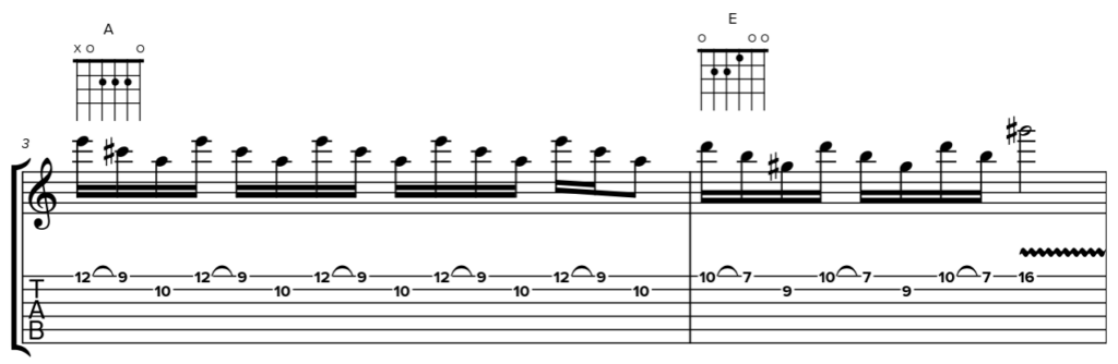 Les triades sur 2 cordes 29 solo guitare 2 02