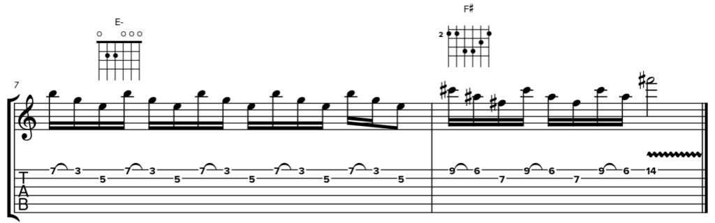 Les triades sur 2 cordes 31 solo guitare 2 04