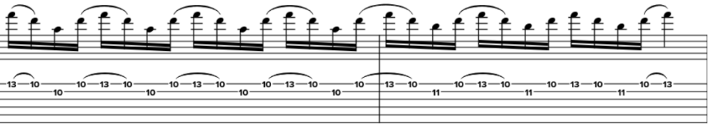 Les triades à la guitare 8 L’attribut alt de cette image est vide, son nom de fichier est sultans-of-swing-solo-II-triades-I-1024x195.png.