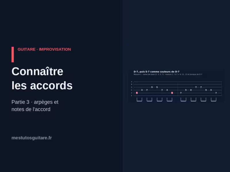 Improvisation : 3 – Connaître les accords