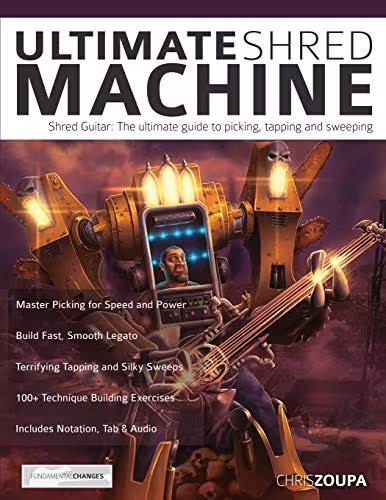 Couverture — Ultimate Shred Machine : le guide complet du picking, du tapping et du sweep