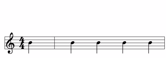 Notation d'une levée (anacrouse) avant la première mesure complète
