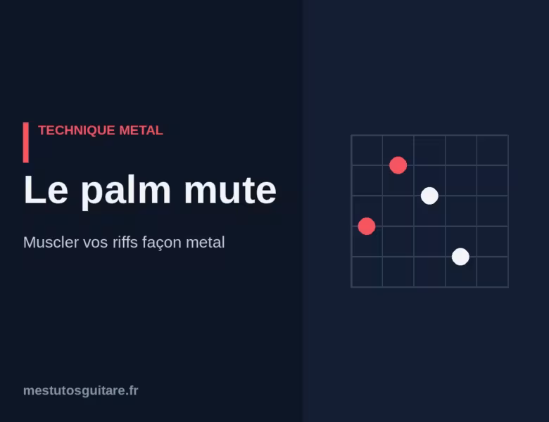 Le palm mute à la guitare : muscler vos riffs façon metal