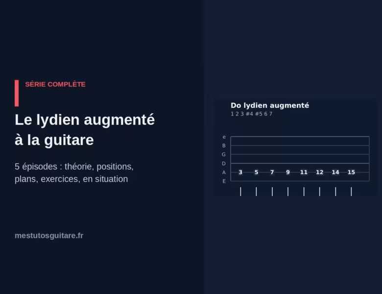 Le lydien augmenté à la guitare : le parcours complet en 5 épisodes