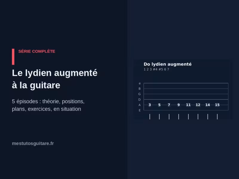 Le lydien augmenté à la guitare : le parcours complet en 5 épisodes