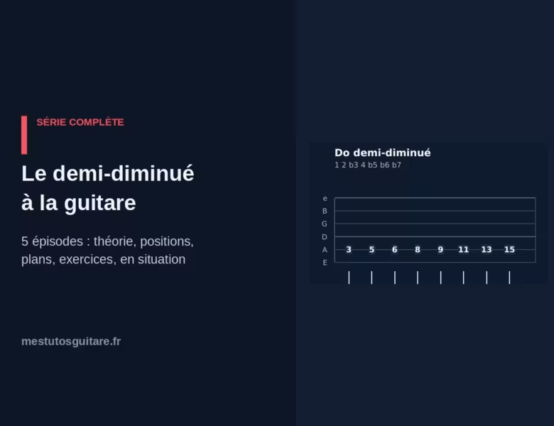 Le demi-diminué à la guitare : le parcours complet en 5 épisodes