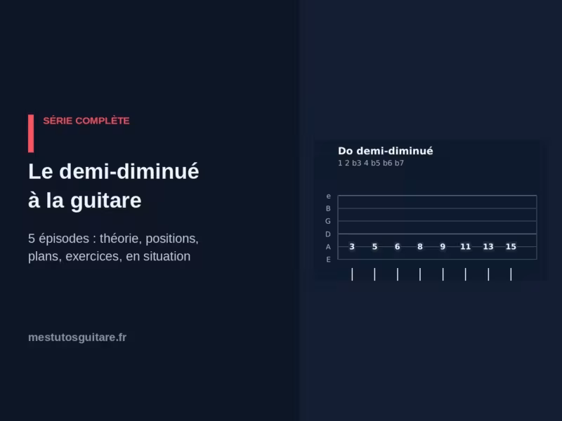 Le demi-diminué à la guitare : le parcours complet en 5 épisodes