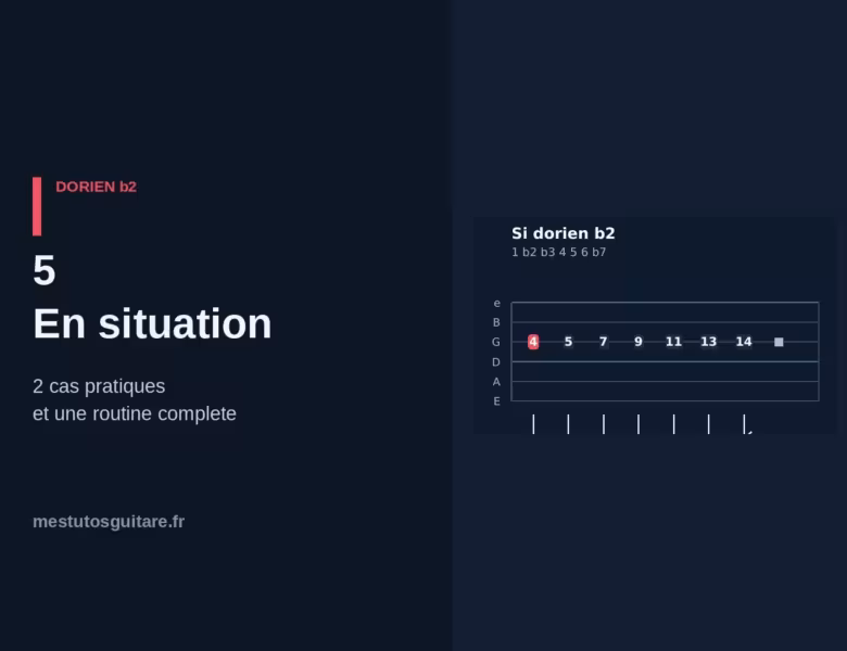 Le dorien ♭2 à la guitare : 5 – en situation
