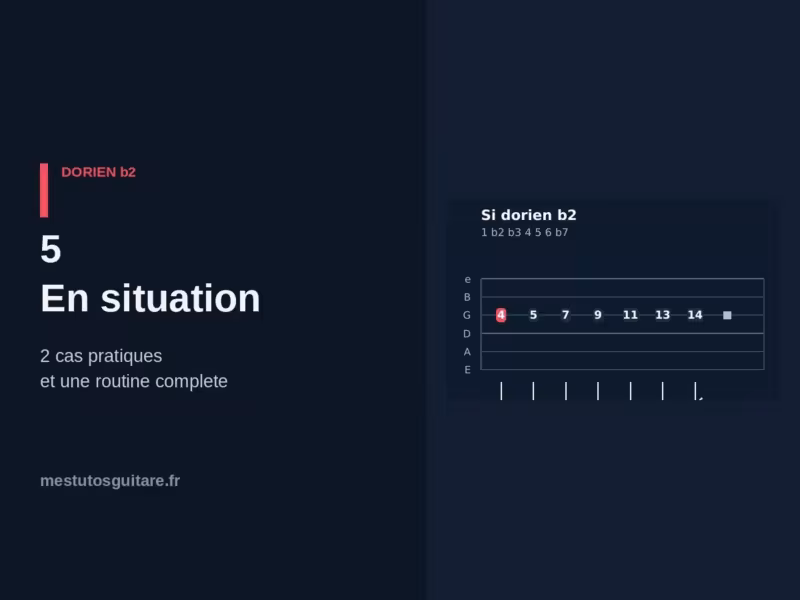 Le dorien ♭2 à la guitare : 5 – en situation