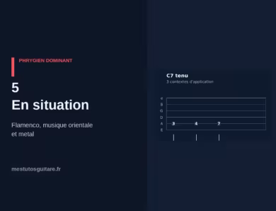 Le phrygien dominant à la guitare : 5 – en situation
