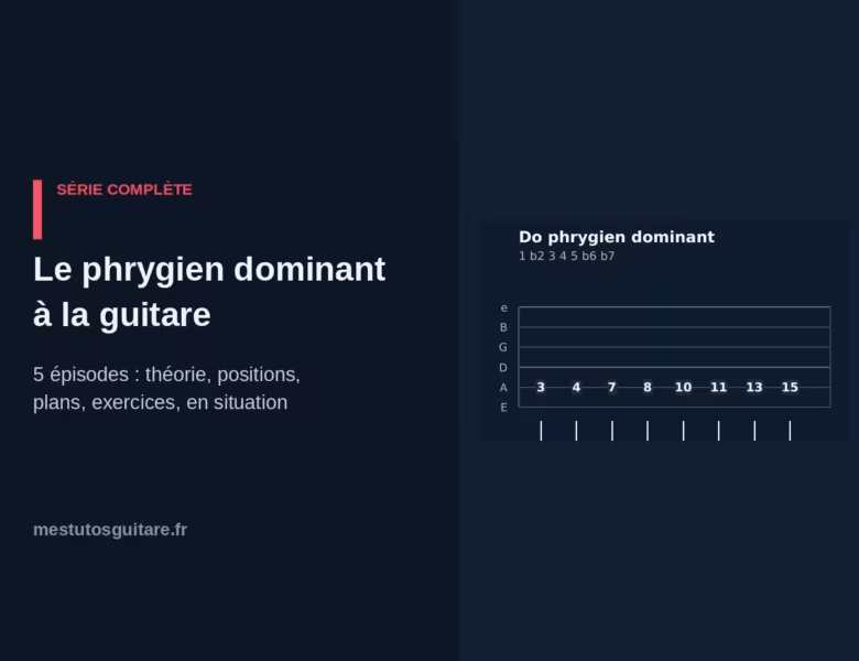 Le phrygien dominant à la guitare : le parcours complet en 5 épisodes