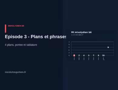 Le mixolydien ♭6 à la guitare : 3 – plans et phrases à connaître