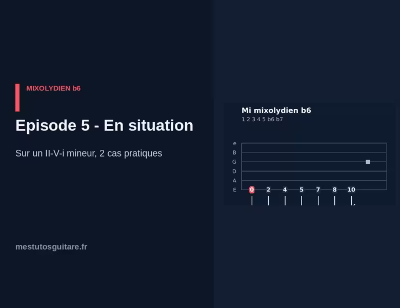 Le mixolydien ♭6 à la guitare : 5 – en situation