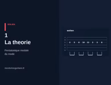 La pentatonique modale Éolien à la guitare : 1 – la théorie