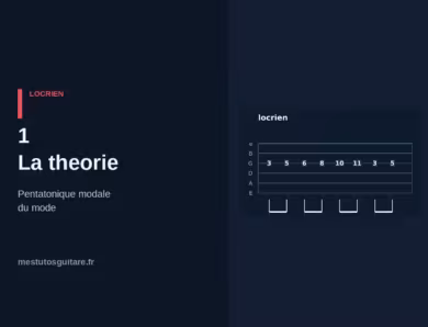 La pentatonique modale Locrien à la guitare : 1 – la théorie