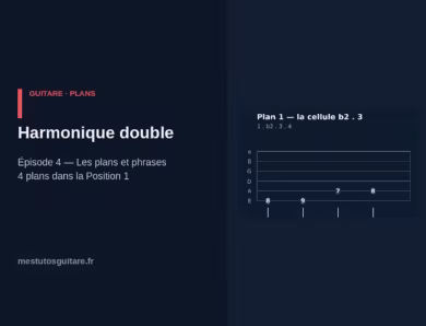 La gamme harmonique double à la guitare : 4 – les plans et phrases à connaître