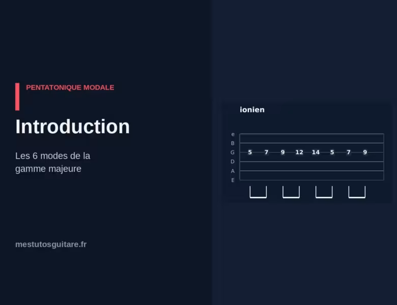 Les pentatoniques modales à la guitare : introduction